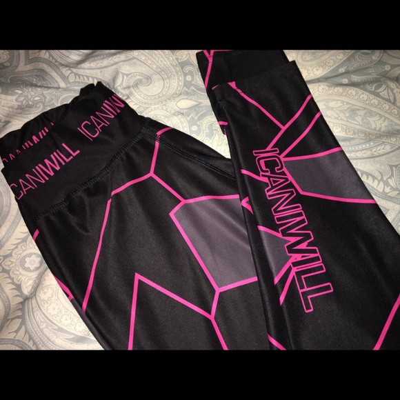 ICaniWill Leggings high quality cool design Sz S - Picture 1 of 4